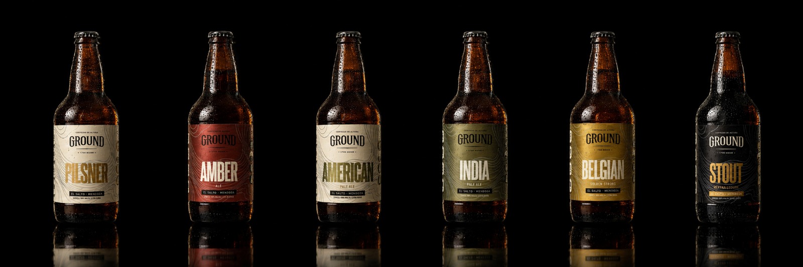 Botellas GROUND de distintos estilos